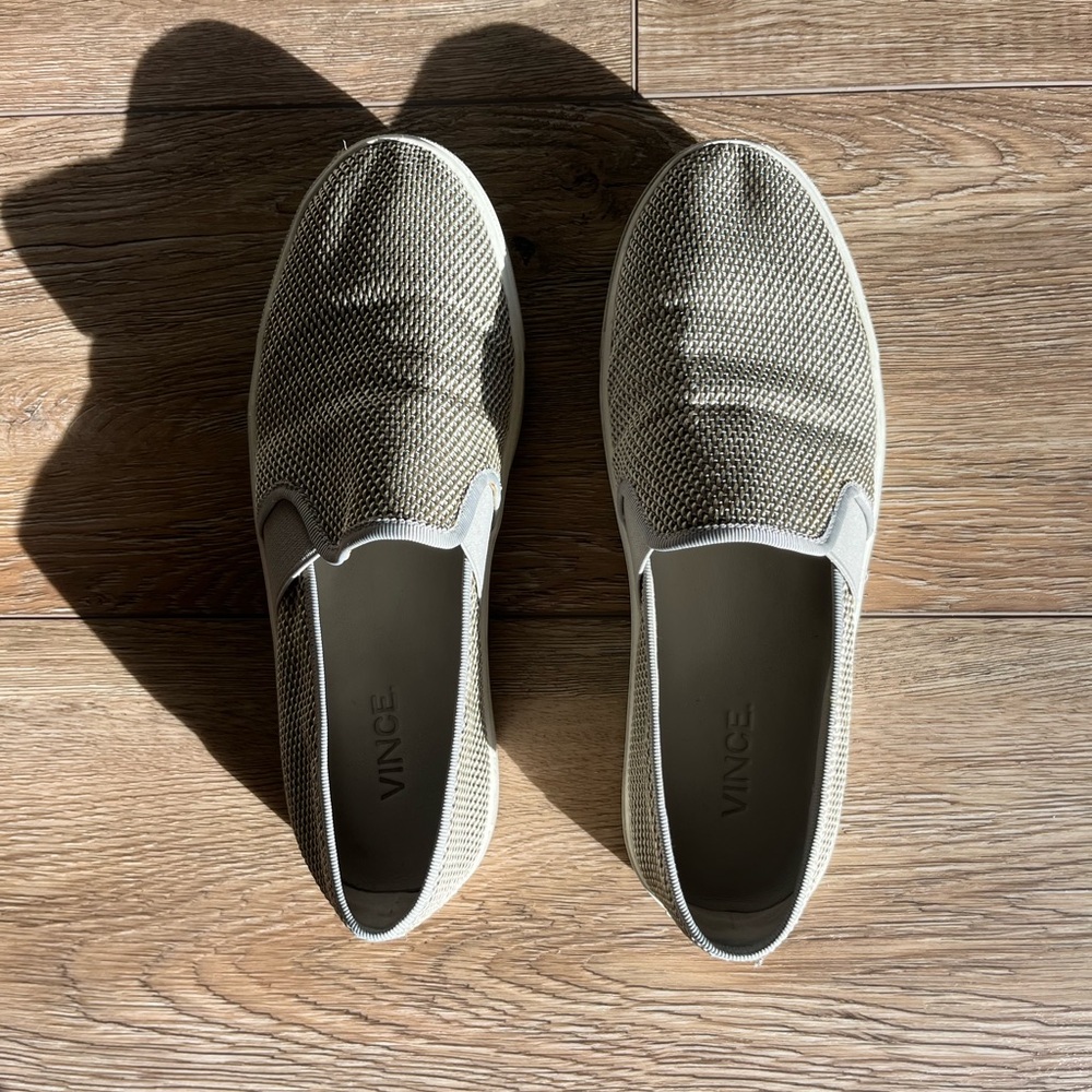 Vince Grey Slip On Sneakers